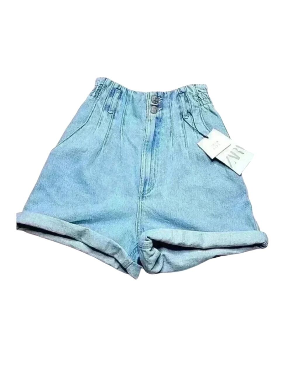 Zara Women's High Waisted Jean Shorts